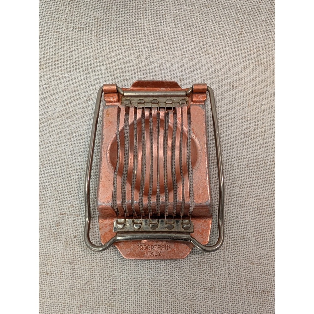 Vintage Progressus Egg Slicer Copper - Made in Italy